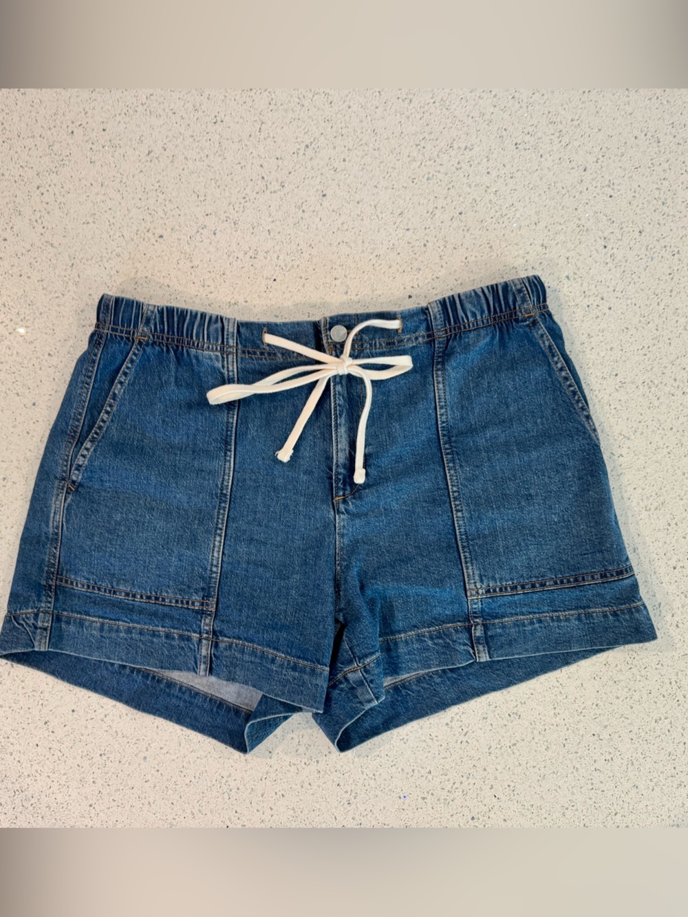 Banana Republic Blue Denim Drawstring Women’s Shorts